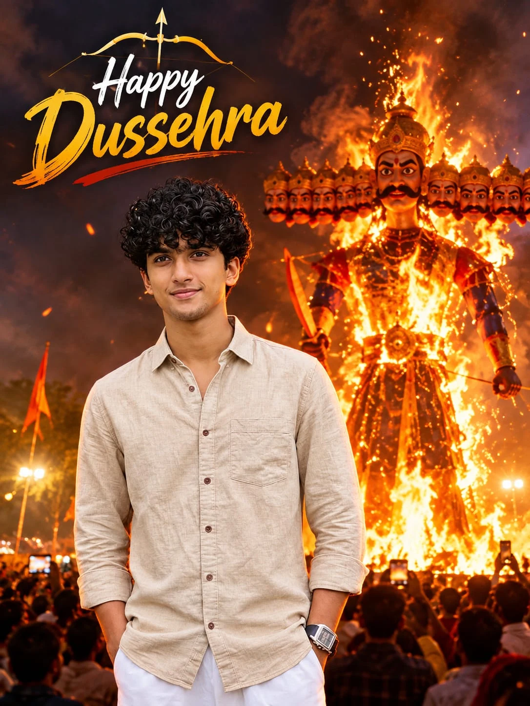 appy Dussehra Photo Editing 2026 | AI Photo Editing