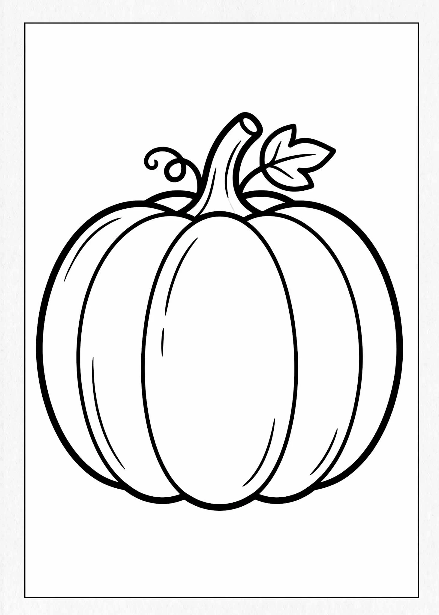 easy pumpkin coloring pages