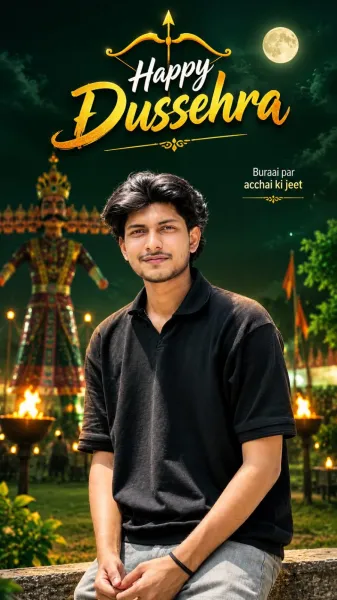 HAPPY DUSSEHRA GREEN NIGHT EDITING