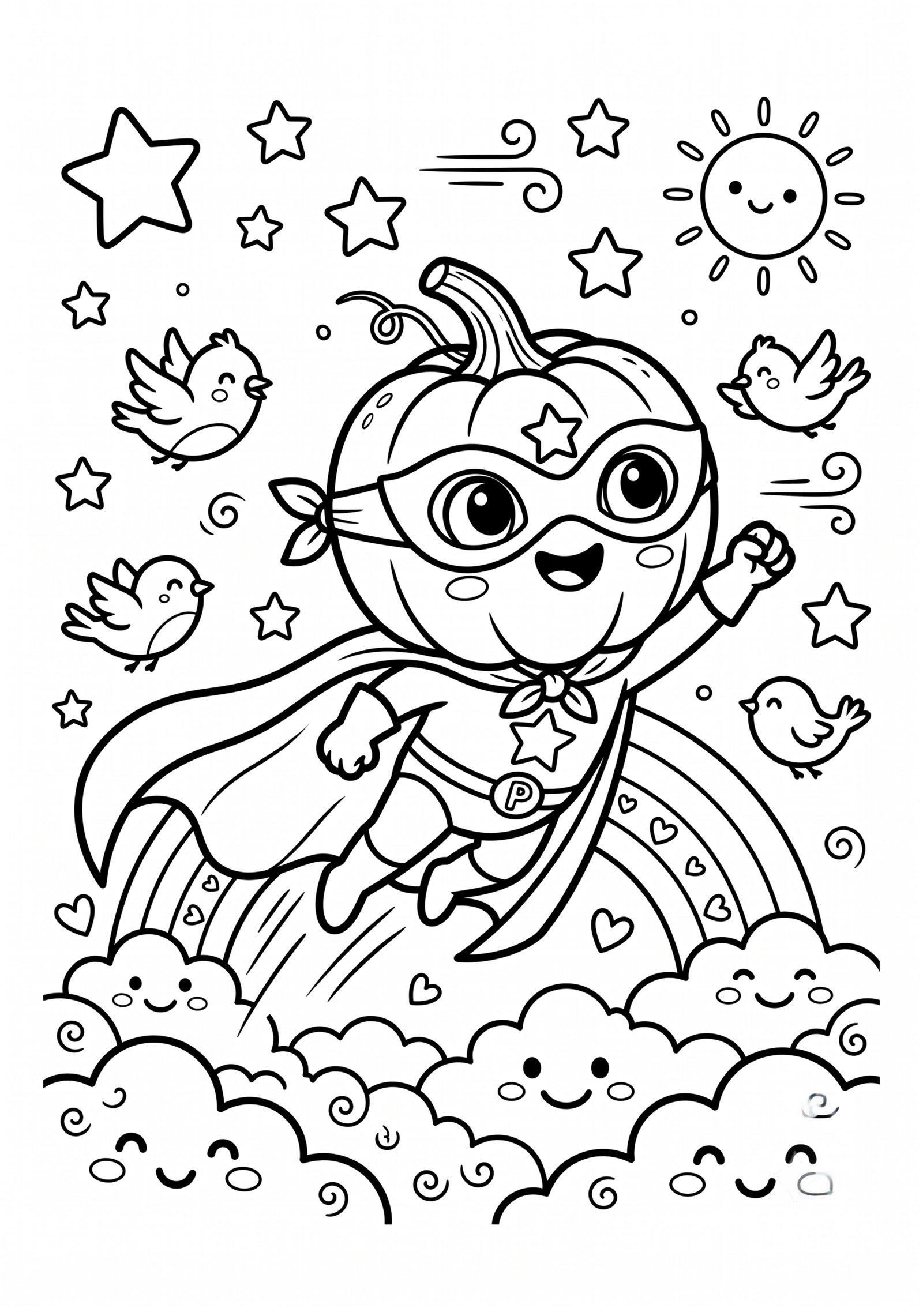 Best pumpkin colouring pages