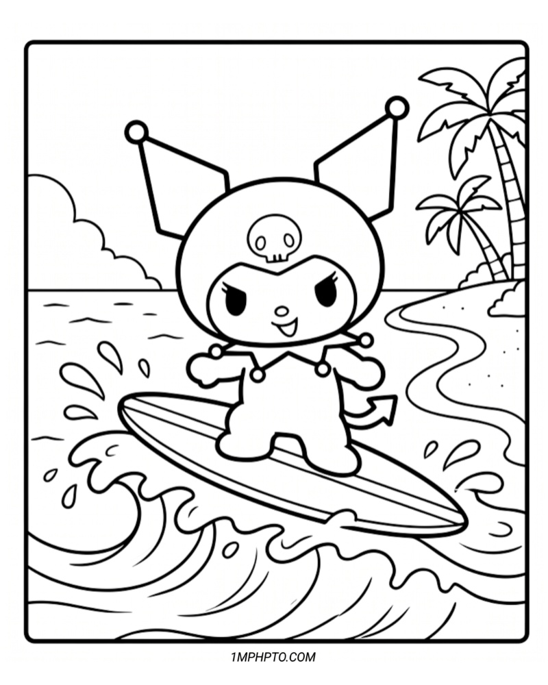 Coloring Page Of Kuromi​