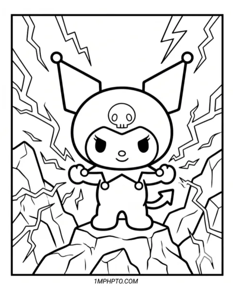 Coloring Pages Printable Kuromi​