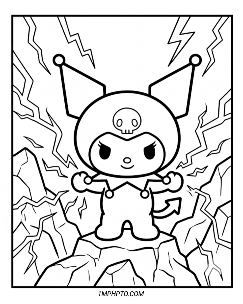 Coloring Pages Printable Kuromi​