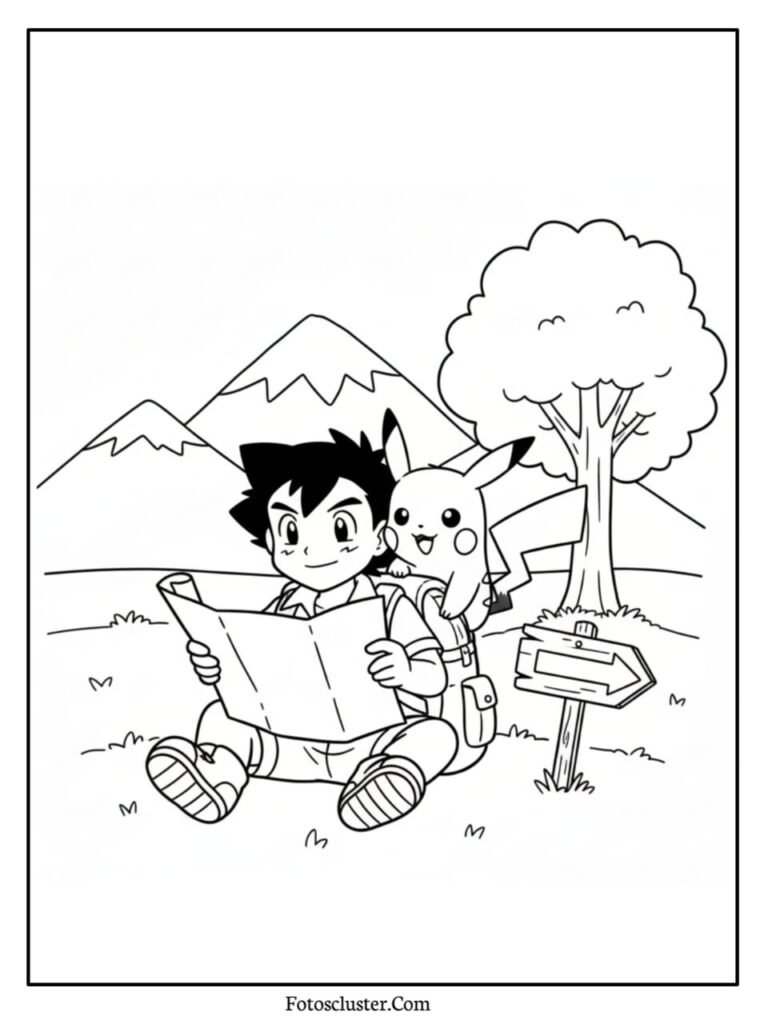 Chikorita leaf Pokémon colouring sheet