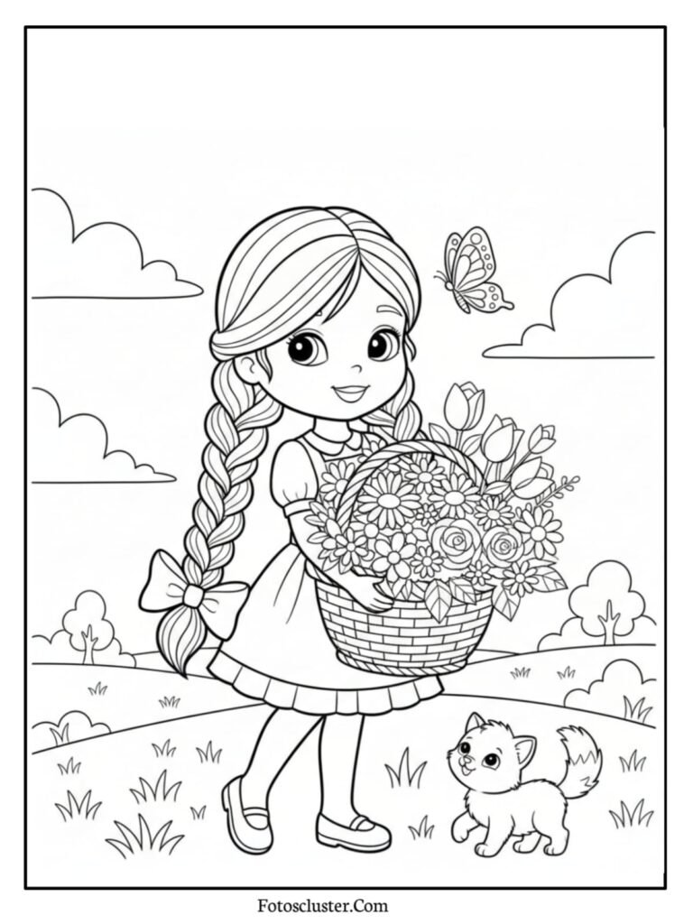 Easy Polly Pocket coloring page