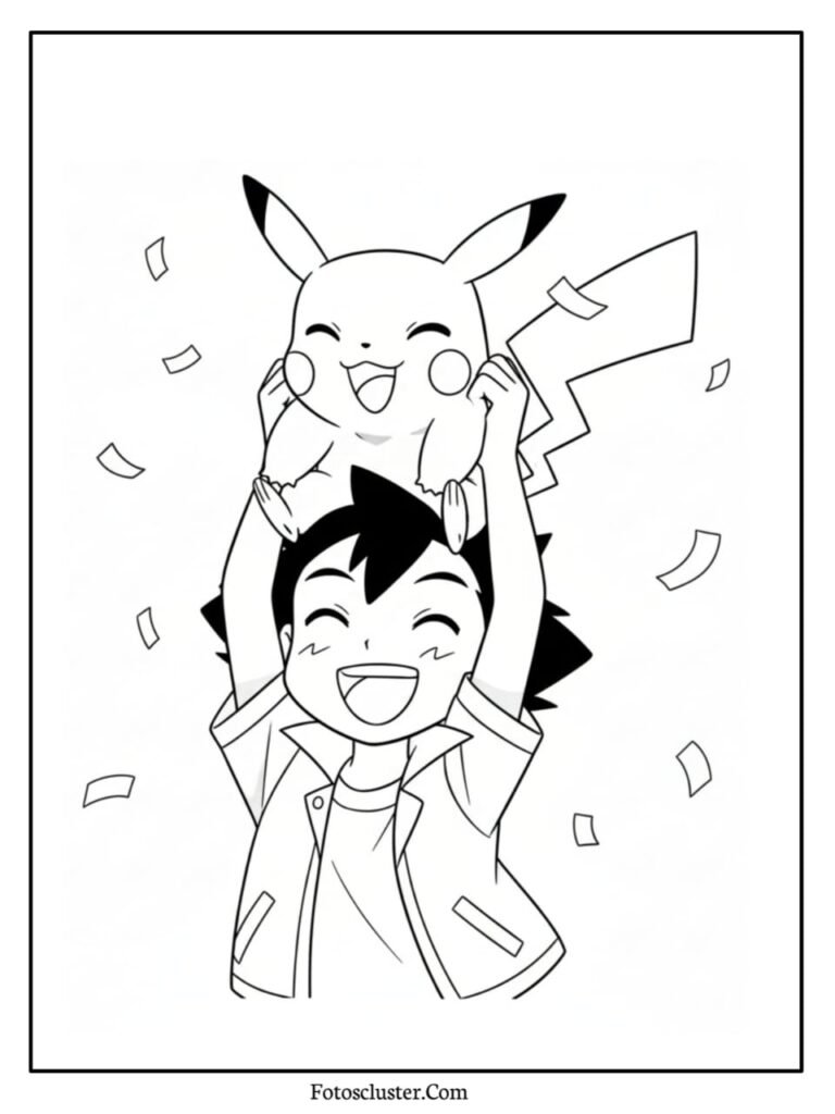 Elekid electric type colouring sheet