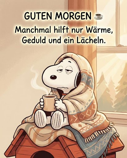 Verrückte Guten Morgen Snoopy Bilder brauchen Kaffee