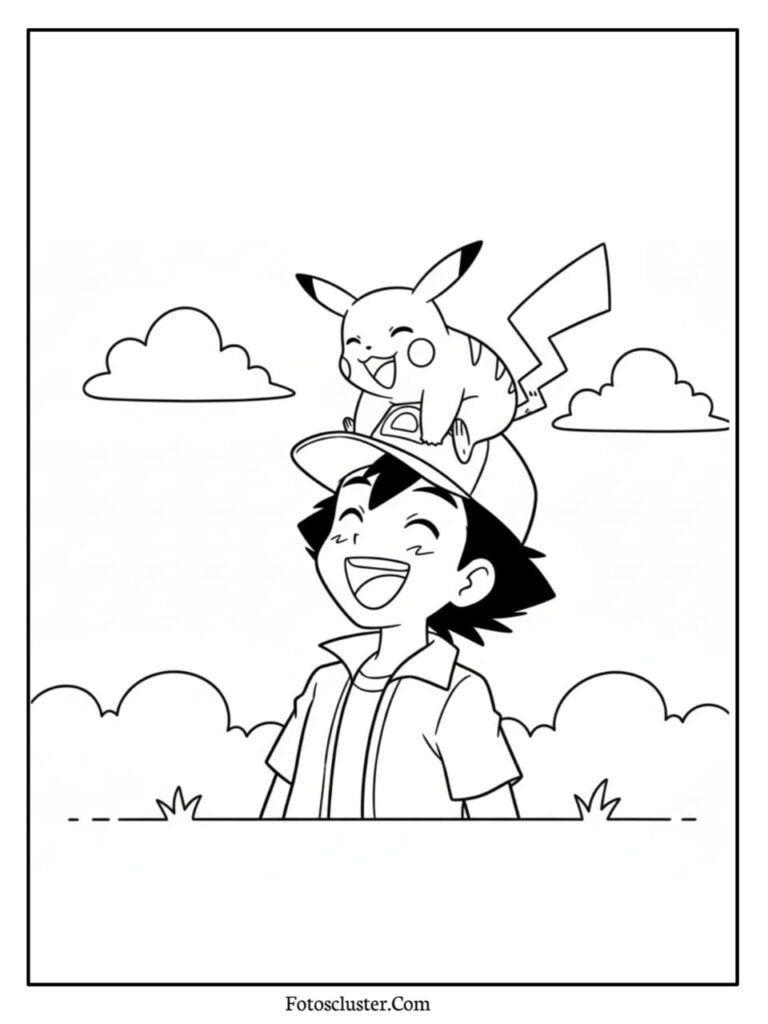 Magby fire baby Pokémon colouring page