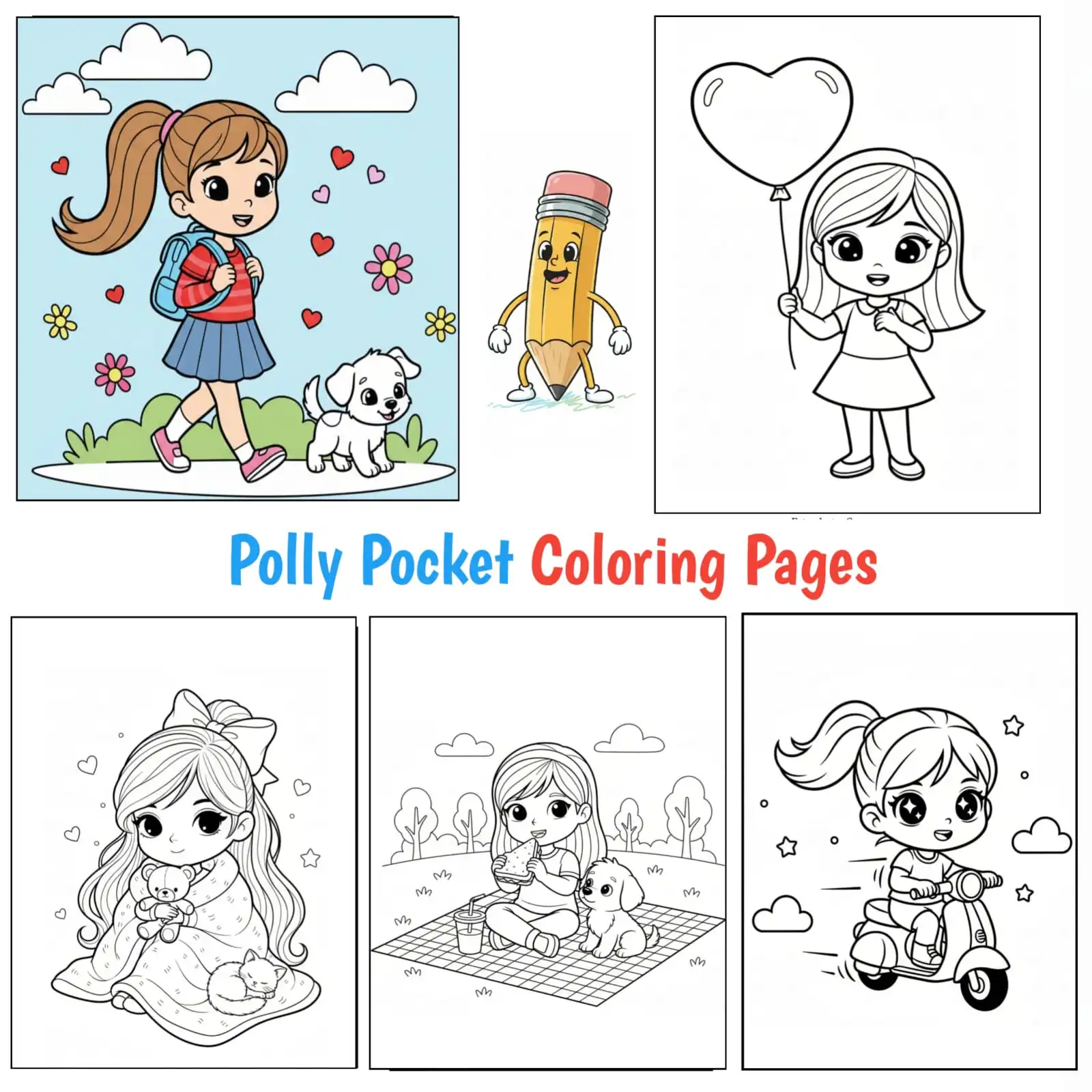 Polly Pocket Coloring Pages