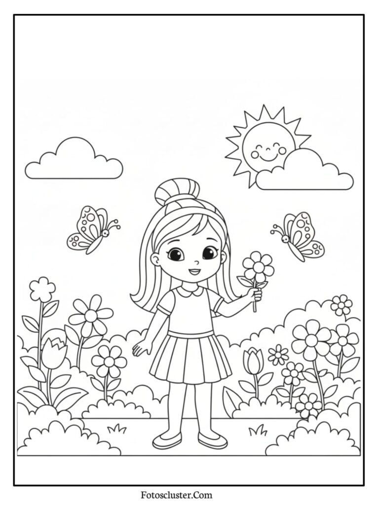 Polly Pocket Halloween costume coloring sheet