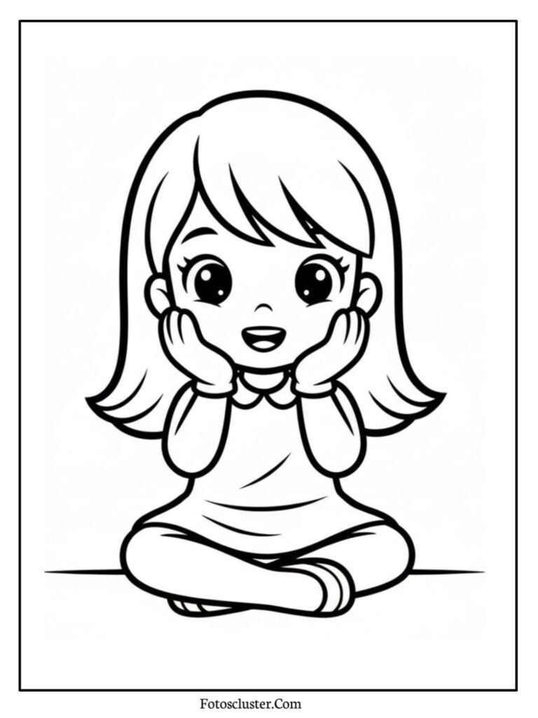 Polly Pocket doll coloring page printablePolly Pocket doll coloring page printable