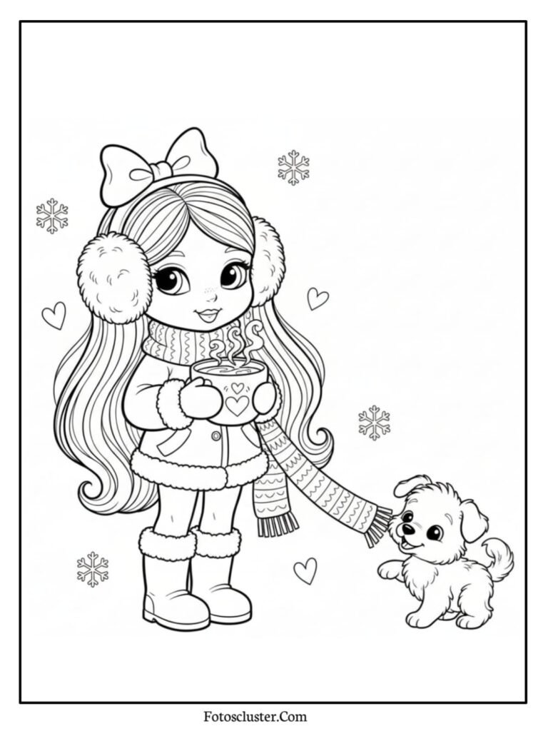 Polly Pocket magical world coloring page