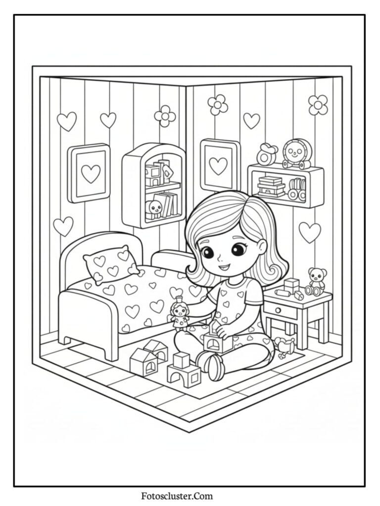 Polly Pocket mermaid underwater coloring page