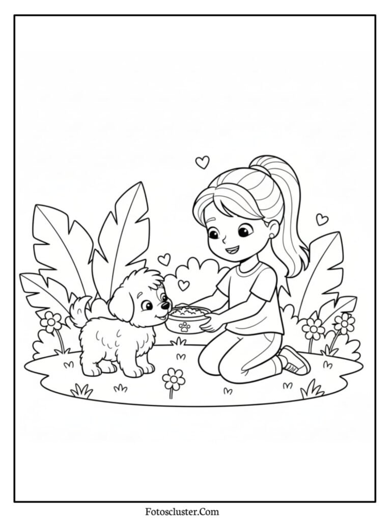 Polly Pocket playing with toys coloring page