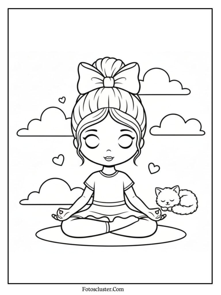 Polly Pocket simple coloring page
