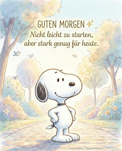 Schöne Guten Morgen Snoopy Bilder für einen starken Tag