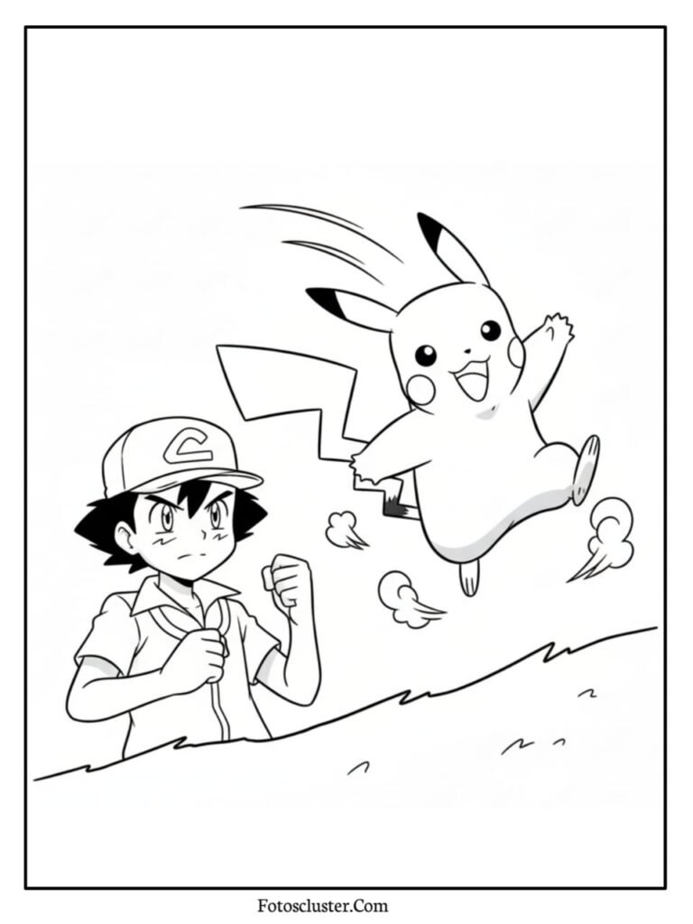 Treecko easy Pokémon colouring page
