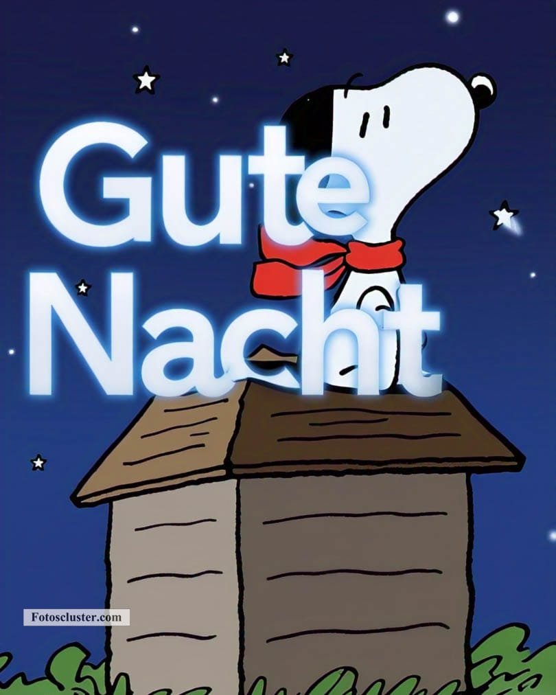 gute nacht bild snoopy​