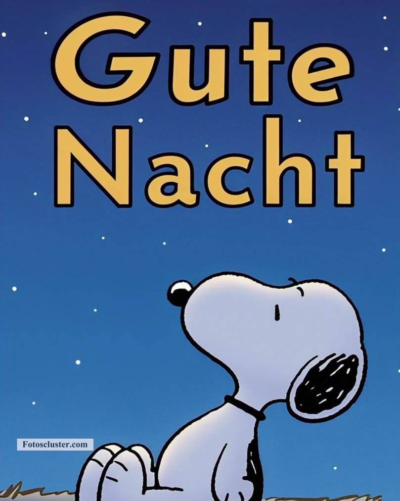 gute nacht gif snoopy​