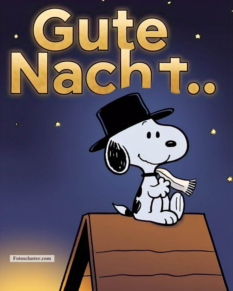 gute nacht snoopy bilder​