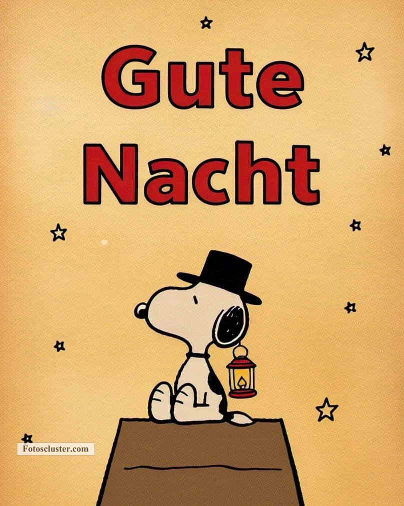 gute nacht snoopy​