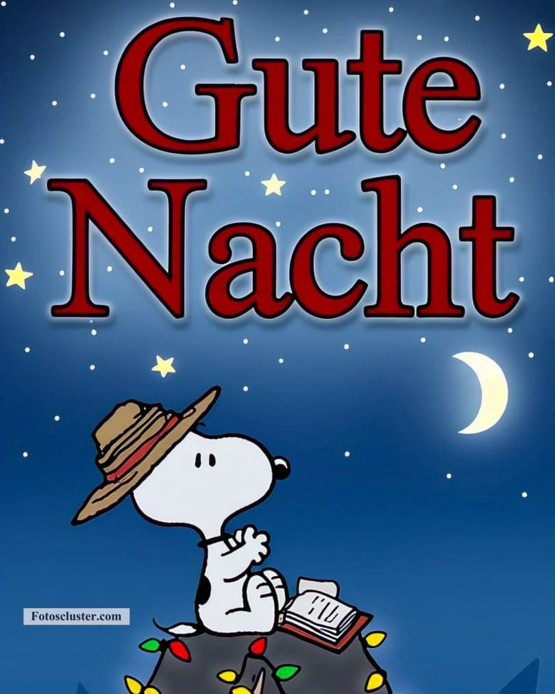 gute nacht süße träume snoopy​