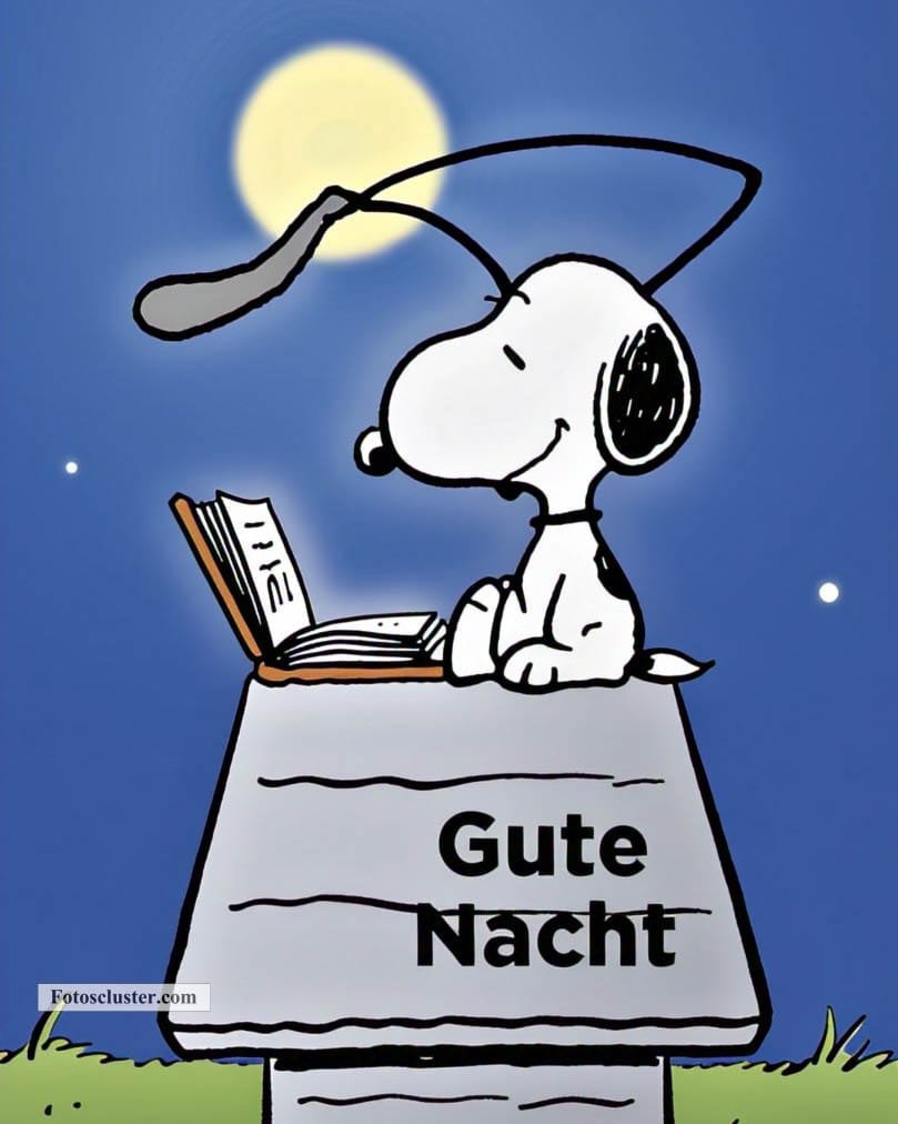 guten abend snoopy gute nacht​