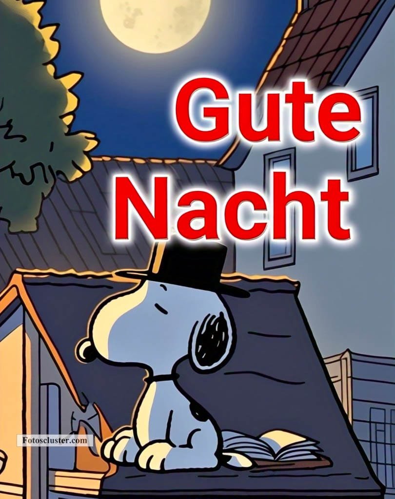 snoopy gif für whatsapp gute nacht gif​