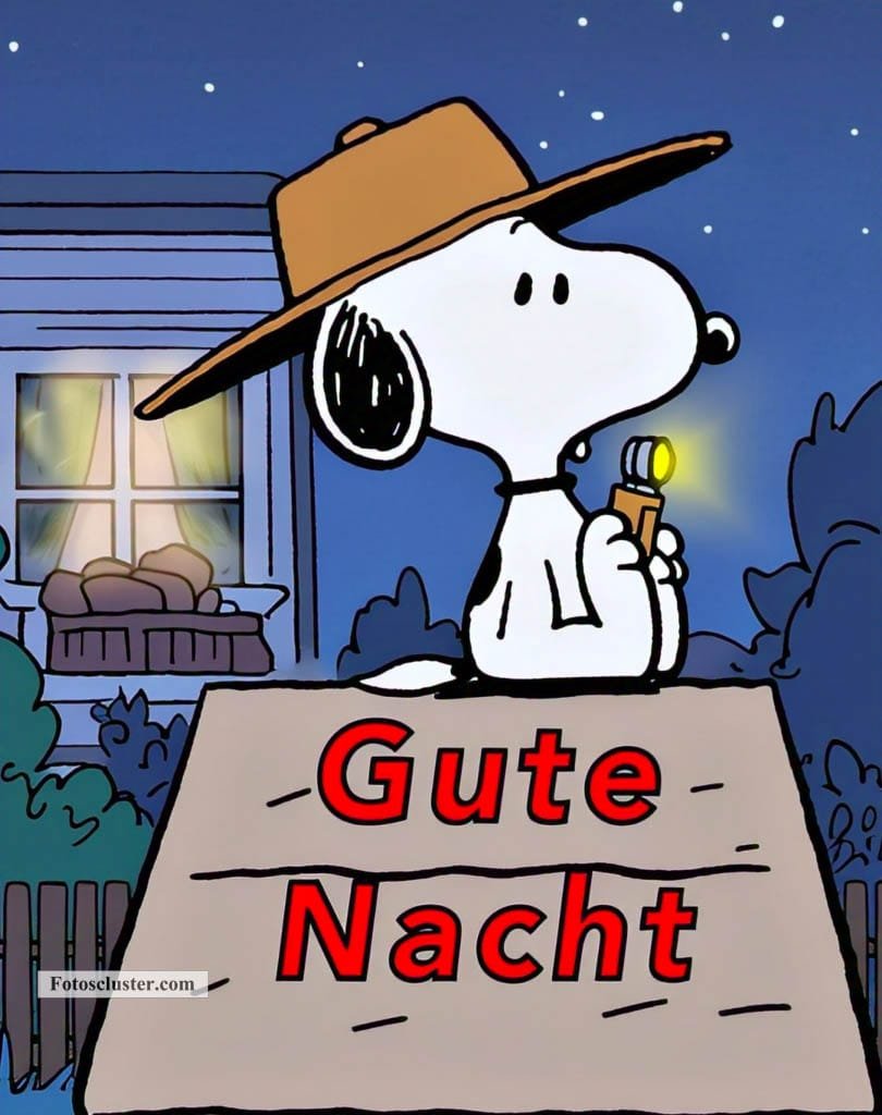 snoopy woodstock gute nacht​