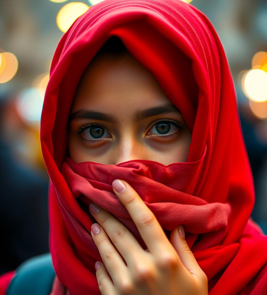 alone girl dp in hijab​