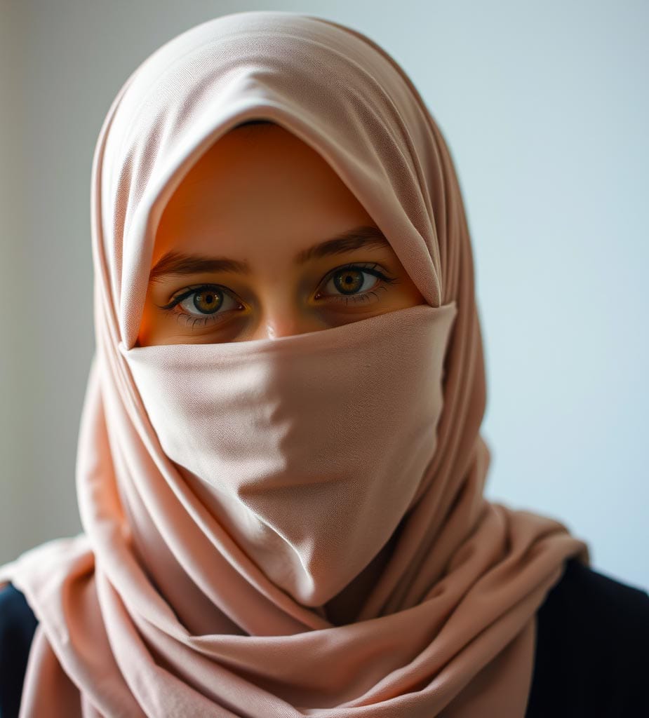 dp for muslim girls in arab style hijab​