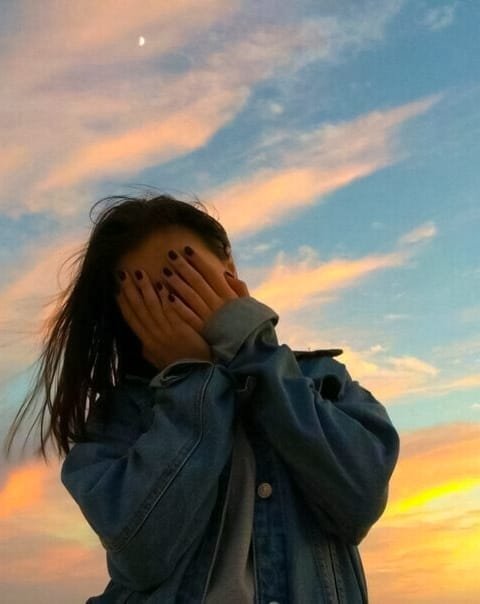 hidden face girl pics for dp​ hd