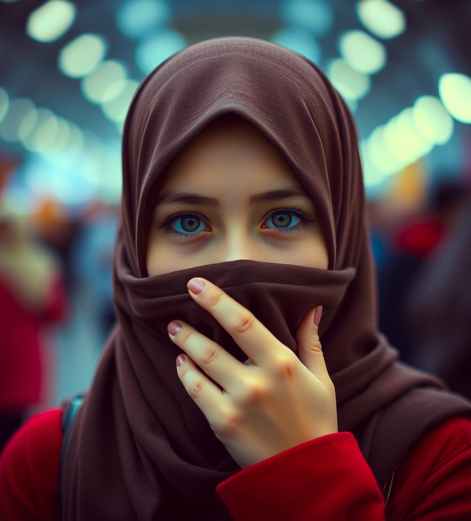 hijab style girl dp​