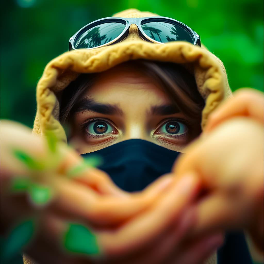 muslim girl eye dp​