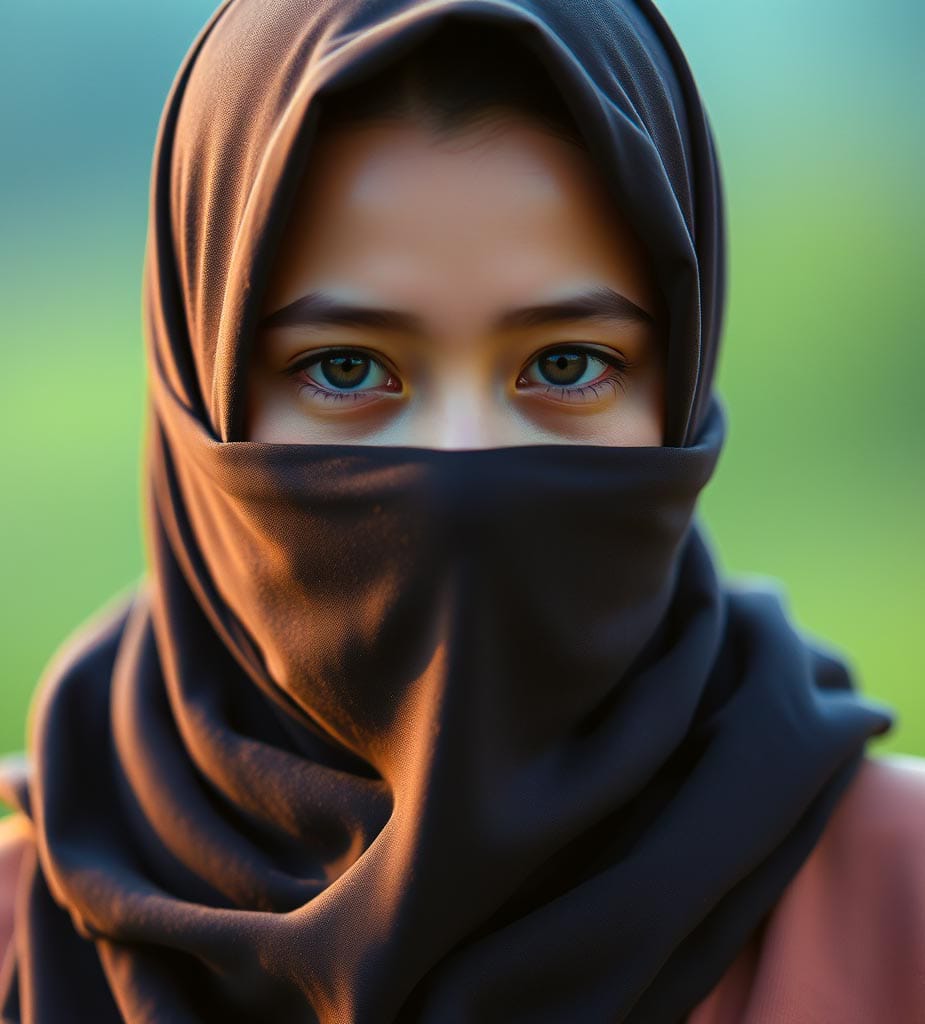 stylish hijab girl dp​