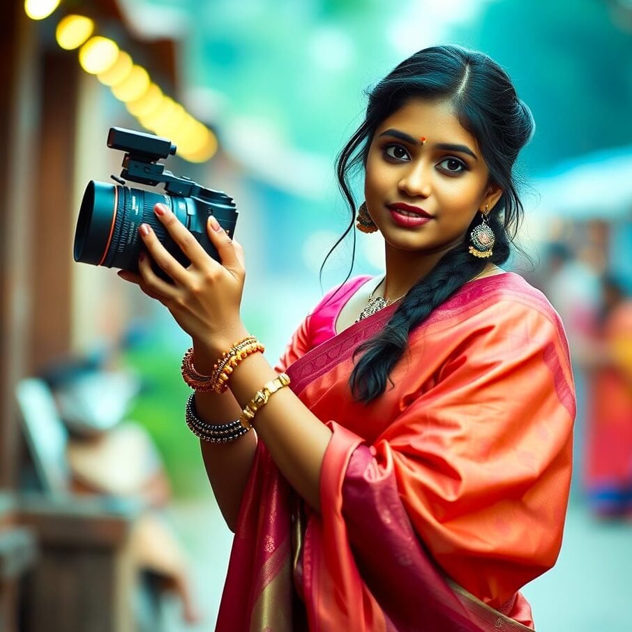 crazy poses for girls on saree photo shoot​