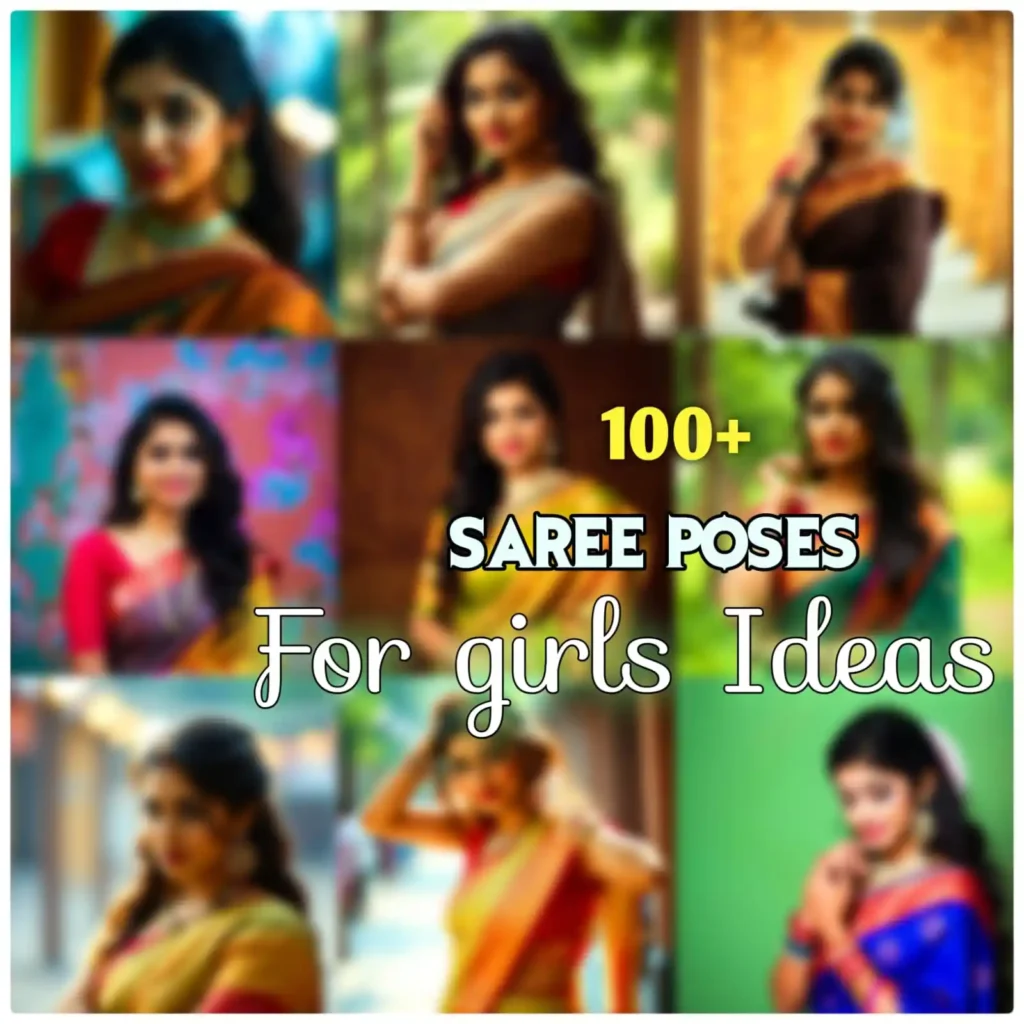 saree poses for girl​s​