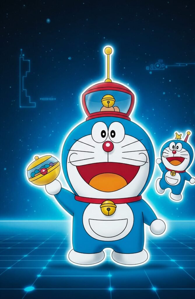 Nobita with Doraemon