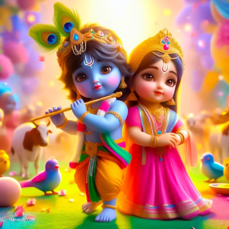 radha krishna image dp​