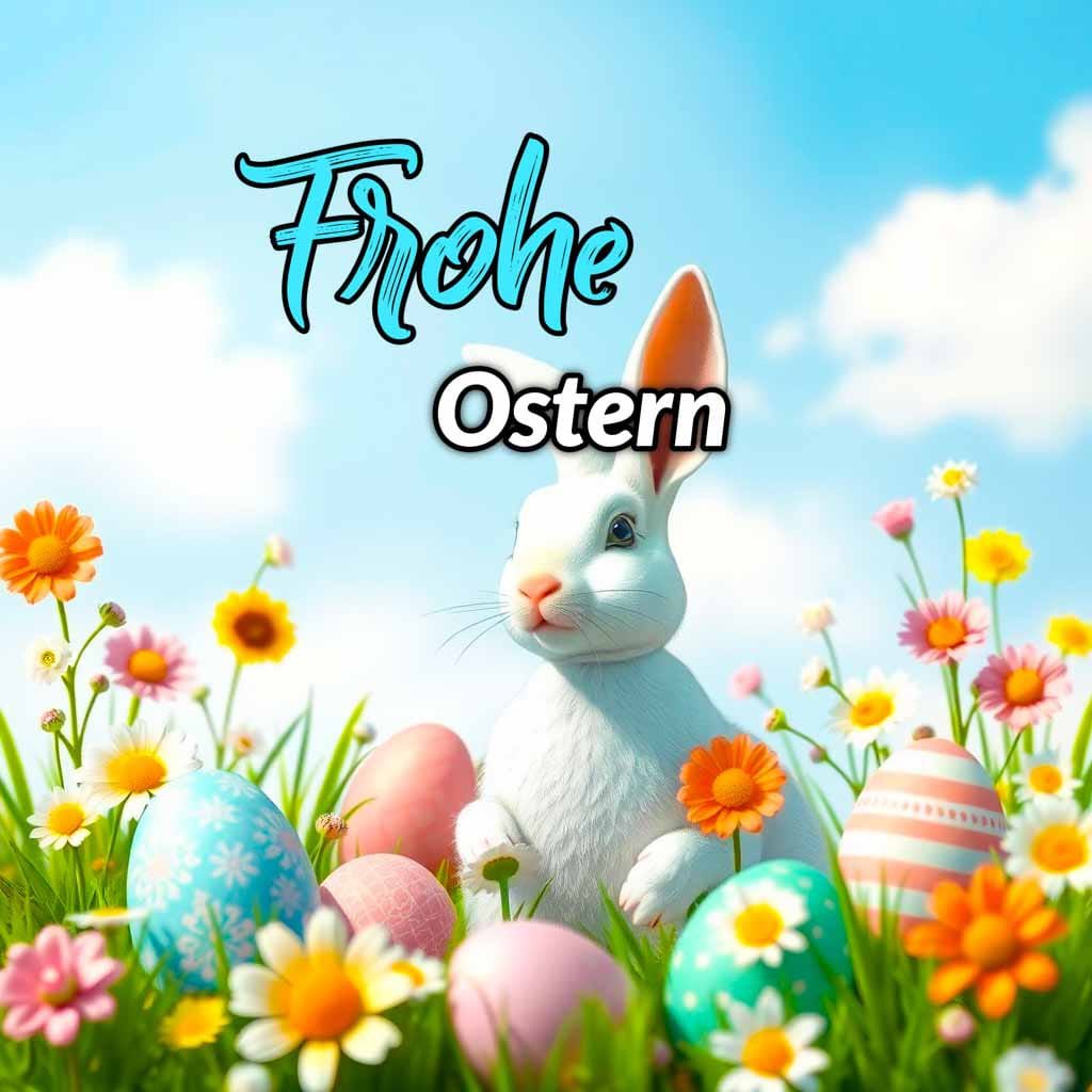 frohe ostern modern whatsapp​