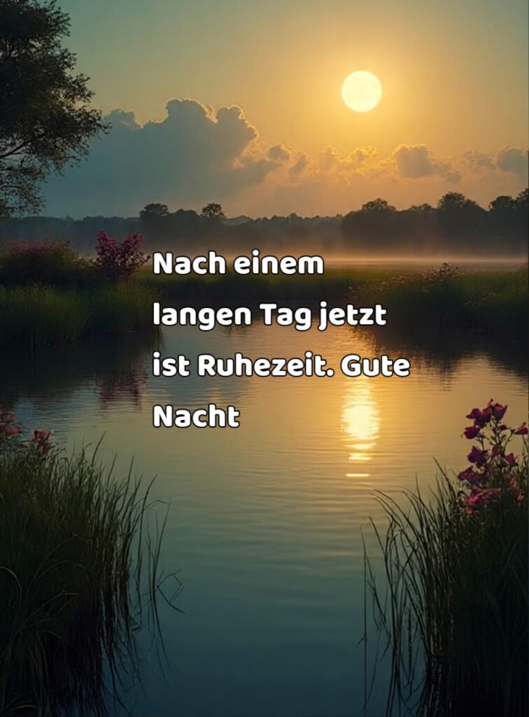 wünsche einen schönen abend und später eine gute nacht bilder​