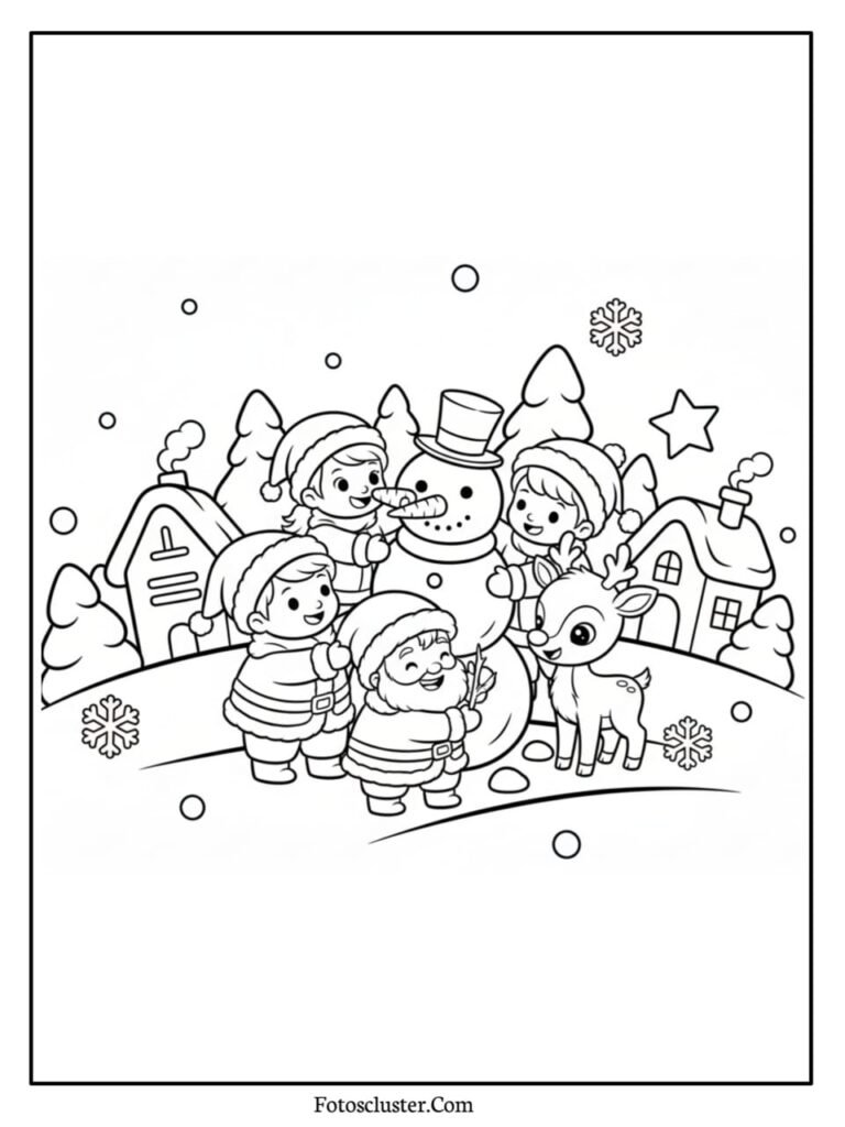 merry christmas snow falling wallpaper