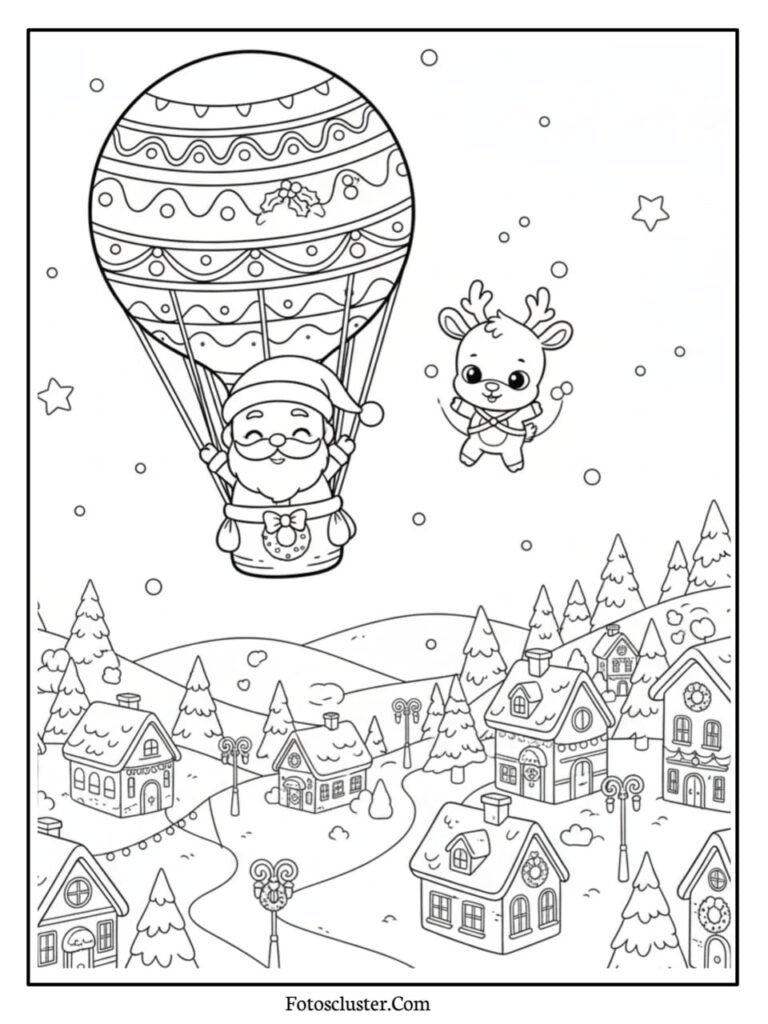 reindeer pulling santa sleigh image