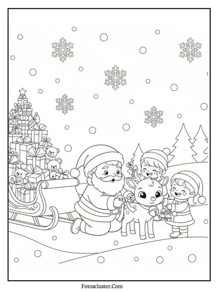 santa claus reading kids’ letters