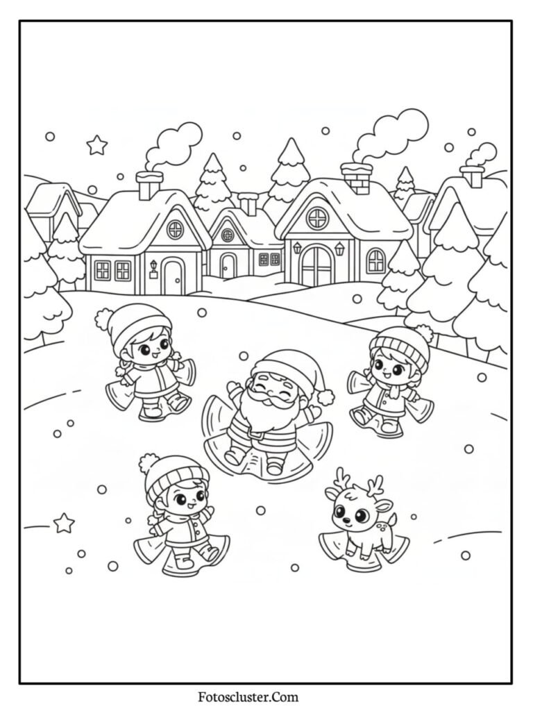 santa claus waving happy christmas