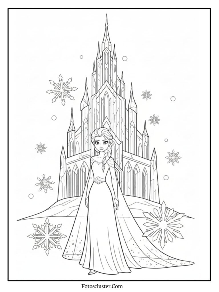 Anna Frozen printable coloring sheet
