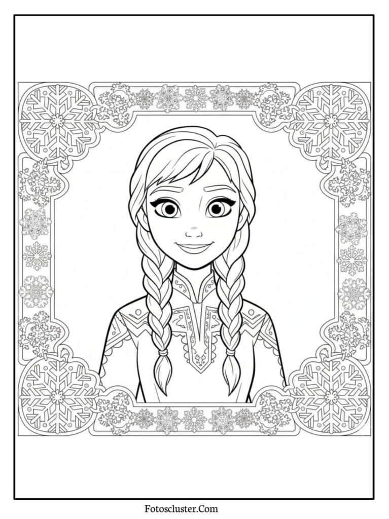 Frozen castle printable coloring sheet