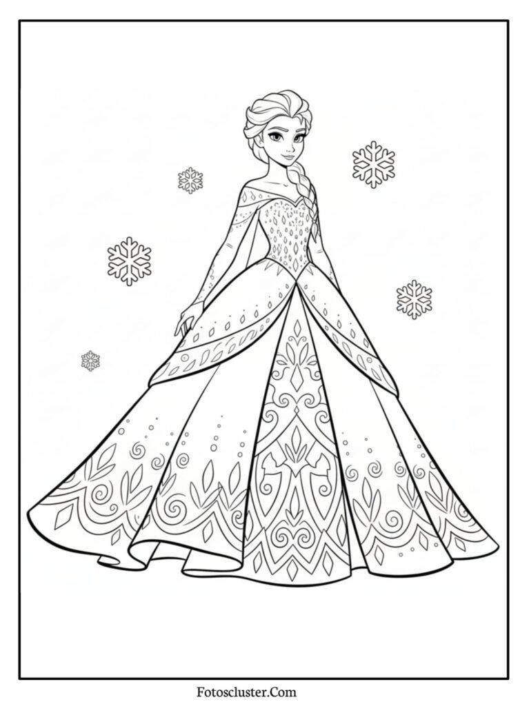 Frozen castle shining brightly