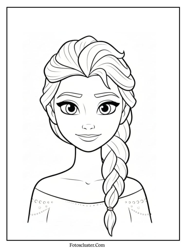 Olaf with flowers coloring sheet